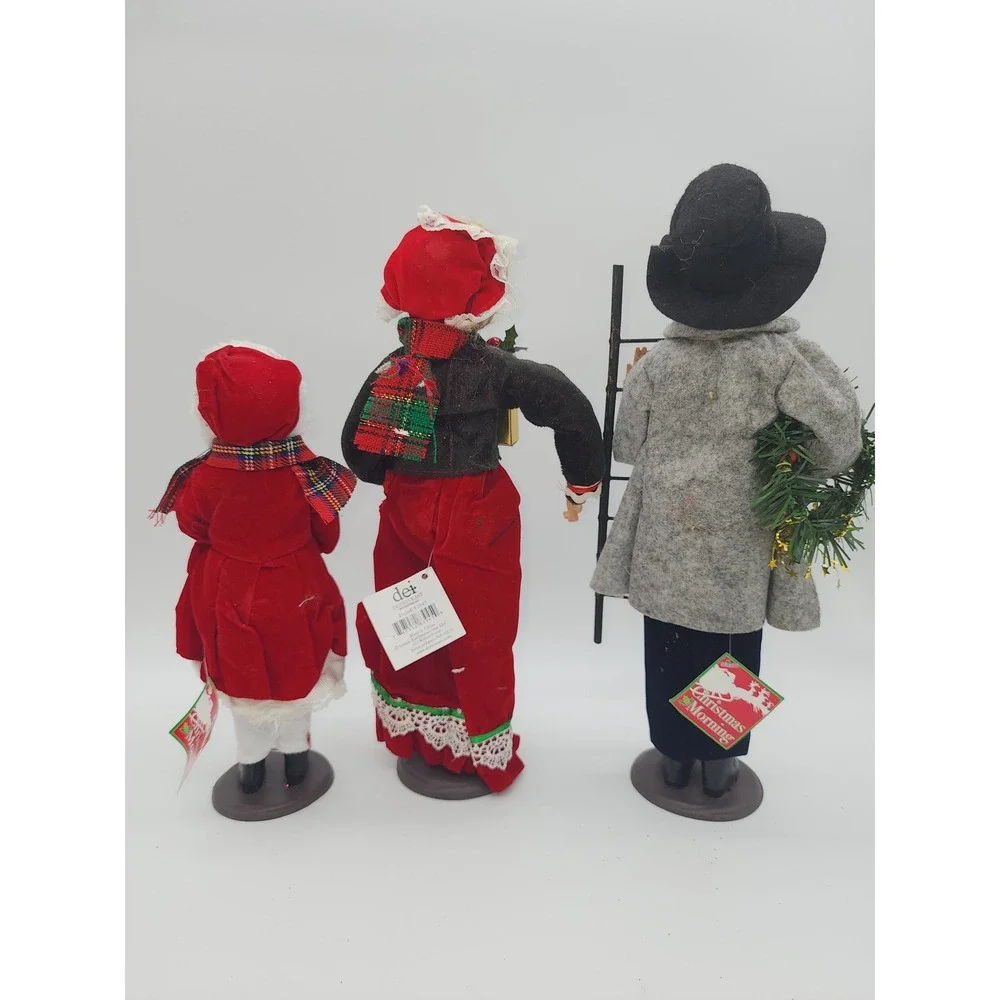 Dennis East International Christmas Morning Carolers Set of 3 Figurines 11 inch